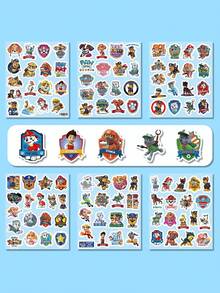 Paw Patrol 汪汪队立大功 100 张汪汪队贴纸，美国漫画儿童玩具贴纸，拍拍贴纸，扭蛋创意手账材料，贴纸 - 彩色 - 查看 2