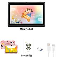 BDF Tablette PC pour enfants de 7 pouces avec 4 Go de RAM et 64 Go de stockage, système d'exploitation Android 13, WiFi, comprend un protecteur d'écran, un logiciel de contrôle parental, des applications éducatives, des caméras doubles, une coque de protection en silicone, une coque en silicone d'astronaute, cadeau de Ramadan (adaptateur non inclus) - Recolorer - Voir 9
