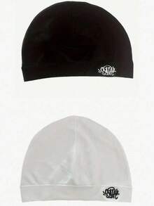 Synaworld品牌刺绣套头针织帽，流行街头嘻哈骷髅帽，复古针织帽冬季服装 - 彩色 - 查看 8
