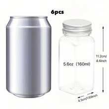 12/24pcs 5.6oz (Approx. 160g) Square Plastic Spice Jars, Reusable Plastic Seasoning Containers With Airtight Lids, Label Papers And Pens, Salt And Pepper Shakers, Spice Jars, Sealed Jar Set, Suitable For Outdoor Dining, Spices, Herbs, Powders And Glitters - Multicolor - View 11