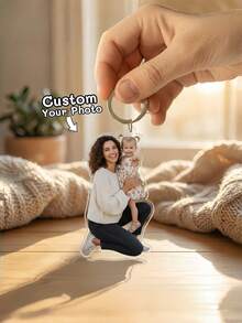 1 Móc khóa ảnh tùy chỉnh, móc khóa ảnh cá nhân hóa cho cặp đôi, gia đình, thú cưng, thích hợp làm quà tặng Ngày của Mẹ, Ngày của Cha, kỷ niệm, sinh nhật và các dịp đặc biệt khác. - Nhiều màu - Xem 3