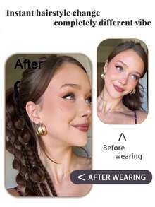 Tóc giả đuôi ngựa tết kiểu đấm bốc kẹp 24 inch - Dành cho nữ - Tóc giả thẳng bằng sợi tổng hợp, tạo thêm độ dày và chiều dài tức thì. Thích hợp cho sử dụng hàng ngày, cosplay, tiệc tùng và tạo kiểu tóc bồng bềnh. - Nhiều màu - Xem 6