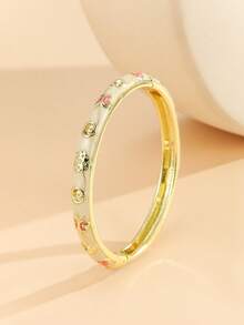 1 chiếc vòng tay mạ vàng kiểu dáng mới, họa tiết hoa rỗng và bướm, tráng men cloisonne, quà tặng trang sức cho bé gái và phụ nữ. - Rượu sâm banh - Xem 6