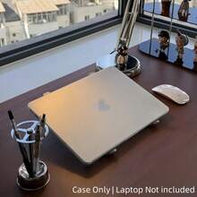1 pieza Funda protectora transparente mate y esmerilada compatible con Macbook NEO/Air 13.6 M5 A3449, delgada y fácil de instalar, adecuada para hombres y mujeres, blanco mate - Ver 4