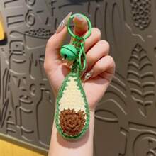 1 Piece Of 2026 New Plush Fruit And Vegetable Pendant, Handmade Knitted Small Bag Pendant, Keychain Decoration - Trái cây móc len - Quả dứa - Xem 8