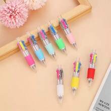 迷你四色圆珠笔 | 中号笔尖，多色可伸缩口袋笔 | 适用于标记、记笔记、写日记、书写和办公用途，方便换色，可用作学校课堂奖励、派对礼品，也是生日/返校礼物、学习用品、学生奖品、圣诞礼物、办公文具的理想之选，色彩鲜艳。 - 3pcs - 查看 8