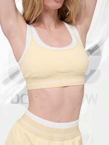 Sujetador Airbrush Better Together - Amarillo/Blanco de luz de vela - Ver 1