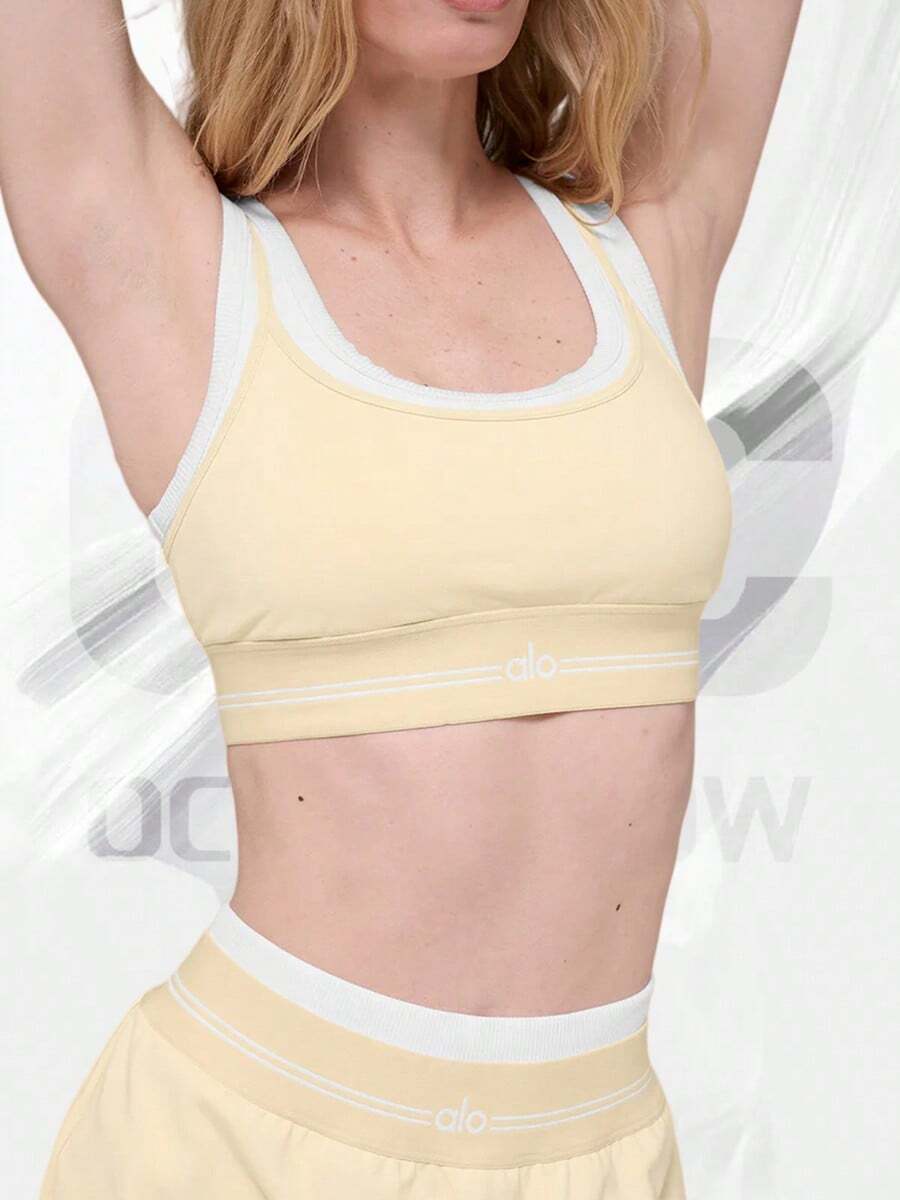 Sujetador Airbrush Better Together - Amarillo/Blanco de luz de vela - Ver 1