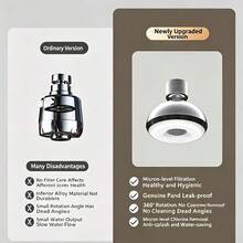 Stainless Steel Faucet Aerator, 2-In-1 Cold & Hot Water Splash Proof Faucet Extender, 360° Swivel Kitchen Sink Sprayer Nozzle, Pressure Boosting Aeration - Small UFO Kitchen Extender - View 10