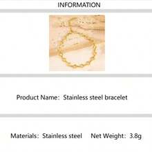 Set Gelang Daun Semanggi Empat Kelopak Mewah Berkilau Terbaru, Cocok untuk Pemakaian Sehari-hari dan Sebagai Hadiah - Yellow Gold - View 17