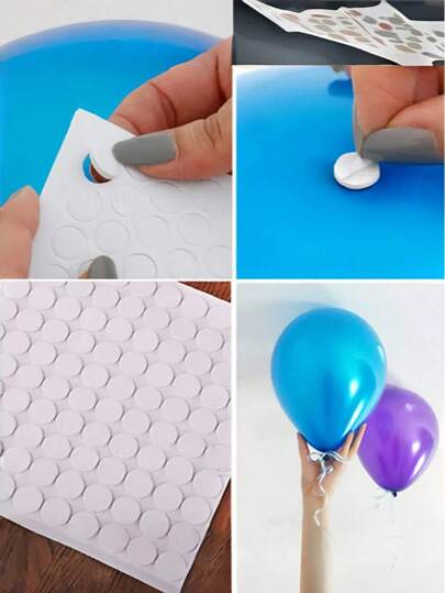 100pcs Balloon Glue Dots - Easy To Stick On Ceiling And Wall, Suitable For Party And Wedding Decoration, Also Applicable For Wedding, Birthday Party, Arts And DIY Crafts, Party Supplies And Graduation Ceremony.