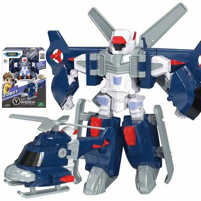 Robot Transformable Tobot, Juguetes de Dibujos Animados Coreanos, Hermanos Anime, Tobot Deformable, Coche, Avión, Juguetes para Niños, Regalo