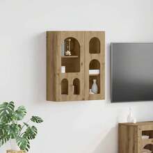 vidaXL Hängeschrank Artisan-Eiche 59 x 20 x 71,5 cm Holzwerkstoff - Tabac - Voir 1