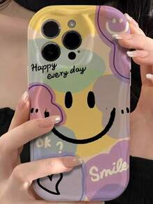 奶油色涂鸦图案手机壳（适用于 14、14 Pro、14 Pro Max），卡通图案手机壳（适用于 13、13 Pro、13 Pro Max），卡通图案手机壳（适用于 11、11 Pro Max），防震卡通图案手机壳（适用于 12、12 Pro、12 Pro Max、XR），7/8/GES2 手机壳，适用于 15、15 Pro、15 Pro Max、16、16 Pro、16 Pro Max 的高级防水、防摔、防刮手机壳 - 彩色 - 查看 4