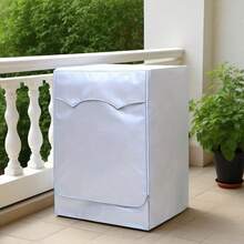 1 Piece Washing Machine Cover With Zipper, Portable Washer & Dryer Cover, Waterproof Dustproof Protector For Washing Machine, Universal Size Fits Most Models - Multicolor - View 3