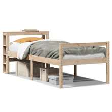 vidaXL Cornici per letto - Castano - Visualizzare 3