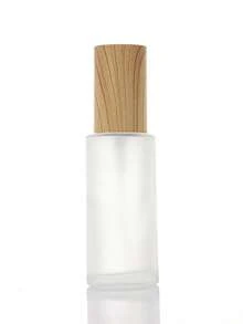 50ml Botella de perfume recargable y portátil, Botella atomizadora de fragancia de bolsillo para mujeres, Atomizador de vidrio, Recipiente de loción cosmética con tapa de grano de madera - Multicolor - Ver 10