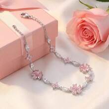 Pink Cherry Blossom Shaped Car Decor, Fashionable Minimalist, Full Of Girly Charm, Suitable For Various Car Models - Pink Cherry Blossom Ornament - View 6
