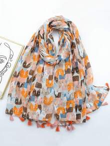 1 chiếc khăn choàng dài mỏng kiểu Bali dành cho nữ, thích hợp du lịch và sử dụng hàng ngày. - Nhiều màu - Xem 6