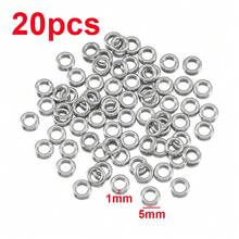 20 buah Cincin Lompat Tertutup Stainless Steel, Konektor Cincin Putar Cocok untuk Aksesoris Pembuatan Perhiasan DIY - Cincin baja tahan karat - View 34