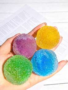 Squishy Creative Mulberry Colorful Fruit Jelly Ice Ball Squeeze Toy, Handmade Stress Relief Ball With Soft, Deformable, Crunchy Texture, High Aesthetic Value Fidget Toy, Birthday Gift - Multicolor - View 2