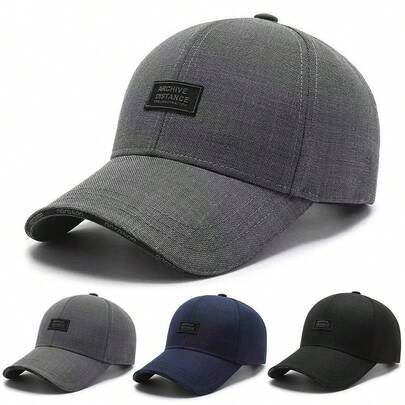 Mũ lưỡi trai nam ARCHIVE DISTANC in chữ, kiểu dáng đường phố, thích hợp cho mùa xuân, mùa thu, du lịch, nghỉ mát biển.