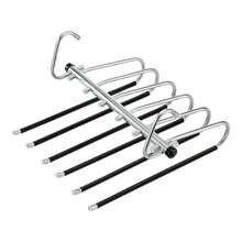 New Home Pants Hanger Non-Slip Markless Clips, Dedicated Pants Storage Rack Tool, Multi-Functional Stainless Steel Pants Rack, Multi-Layer Foldable Wardrobe Pants Organizer, Storage Tool Pants Rack - View 7