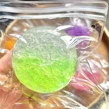 柔软高品质水果冰淇淋史莱姆，双色，糖球，手工球，可挤压球，填充系列挤压玩具，可塑形慢回弹，手工DIY底座胶水减压玩具礼品 - 彩色 - 查看 8