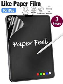 3-Pack Screen Protector For IPad 10th Gen 10.9" (2022), Compatible With Face ID And Apple Pencil, Ultra-Thin 9H Hardness High-Definition Transparent Tempered Glass Film, Anti-Scratch, Bubble-Free, High Transparency, Anti-Fingerprint, Paper-Like Touch, Compatible With IPad Mini/Air/Pro/11th/9th/8th/7th Gen - 3PCS - View 10