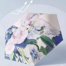 1pc Compact Mini Pocket Umbrella - Lightweight, UV-Resistant, Durable 190T Fabric - Compact, Fashionable, Cute Design, Manual Open, Portable Sun Umbrella - Multicolor - View 3