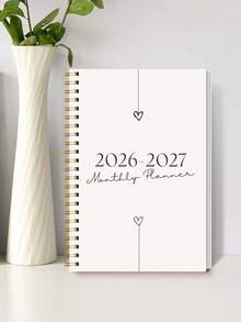 1pc 2026-2027 Weekly & Monthly Planner Notebook, Learning & Office Supplies, Adult Gift, Teacher Gift - Multicolor - View 4