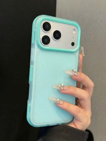 1 ốp lưng điện thoại mờ màu huỳnh quang, bán trong suốt, tương thích với iPhone 17 16 15 14 13 12 11 Pro Max Plus Air, chống rơi vỡ, thiết kế tối giản với tông màu Macaron, mang lại cảm giác cao cấp.