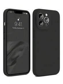[Se EnvíA Localmente][Se EnvíA Localmente]Funda De TeléFono De Moda A Prueba De Golpes, Antideslizante Y Resistente A Los ArañAzos, De Color Negro SóLido Y Minimalista, De Material TPU Con Un DiseñO LíQuido Suave Que Permite La DecoracióN Con Corazones De Papel De Aluminio DIY, Adecuada Para Uso Diario, Compatible Con  17 ProMax 17 Pro 17 16 15 14 13 12 11/Pro Max/Plus S20-S25/FE/Ultra A56 5G, Regalo De CumpleañOs, Primavera, Aniversariofundas fundas - Color 1 - Ver 4