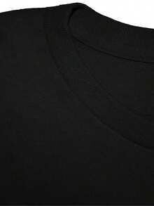 Plus Size Top 1PC Different Night Same RodeoA Tour Print Oversized Casual Graphic Women's Tshirt - Black - View 3