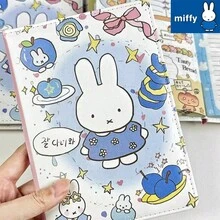 MIFFY 1 set/1 pieza Nuevo cuaderno de apariencia alta con conejo  azul suave y lindo, páginas interiores a todo color, cuaderno de estudiante de alta apariencia, regalo de cumpleaños perfecto para amigos, familia y compañeros de clase, primera opción perfecta para regalos escolares - Multicolor - Ver 1