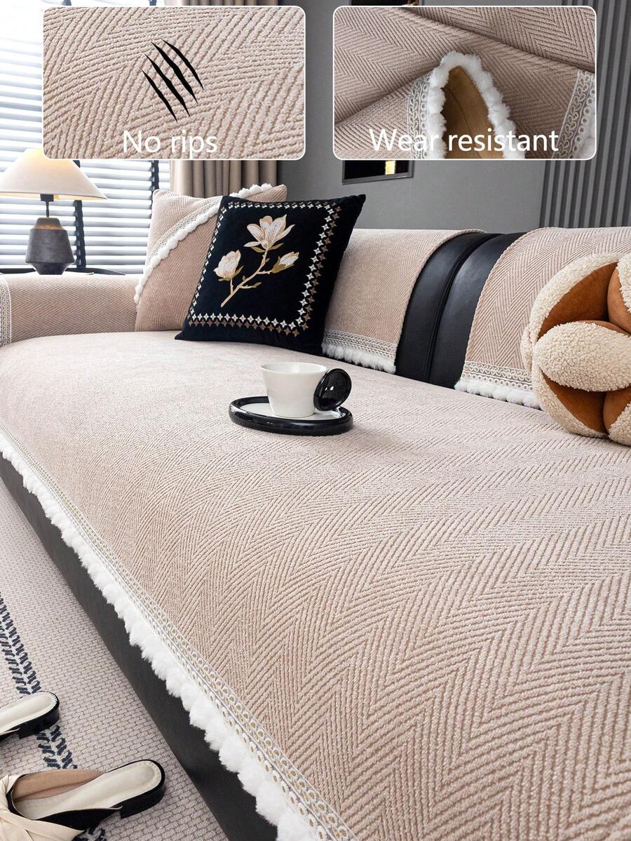 1 vỏ đệm sofa vải nhung mềm mại dùng được cả bốn mùa, kiểu dáng hiện đại tối giản, chống trượt, chống bụi và có thể giặt được, thoáng mát và mềm mại, không phai màu, thân thiện với thú cưng, phù hợp với sofa hình chữ L và sofa 1/2/3/4 chỗ ngồi cho phòng ngủ, văn phòng, phòng khách.