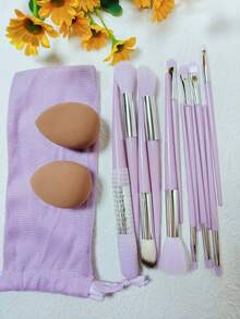 Bộ cọ trang điểm 15/17 món với lông mềm mại, gồm cọ má hồng, cọ phấn mắt, cọ che khuyết điểm, cọ nền, cọ phấn phủ, cọ highlight, cọ phấn mắt, cọ tạo khối, cọ kẻ mắt Scythe, bộ cọ trang điểm Morandi, cọ phấn mắt, cọ má hồng, bộ dụng cụ làm đẹp đầy đủ, cọ du lịch, cọ phấn phủ, dụng cụ trang điểm, quà tặng Ngày của Mẹ, dụng cụ trang điểm mùa cưới. - Sự kết hợp màu tím - Xem 7