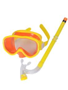 4-12 Years Old Kids Snorkeling Set, Including Anti-Fog Swim Goggles And Dry Snorkel, Suitable For Swimming And Snorkeling, Back T, First Day Of School - Multicolor - View 15