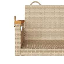 vidaXL Hängebank Beige 109x62x40 Cm Poly Rattan - A - Visualizzare 8