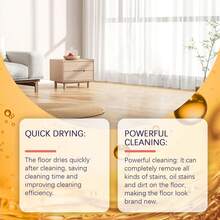 jakehoe Multi-Purpose Floor Cleaner Solution With Fresh Scent - Floor Cleaner For Hardwood Tile Hardfloor - Remove Yellowing Dirt Scale - Eliminate Odor - Professional Residue-Free Floor Cleaning Solution For Floors - 液體 - 查看 3