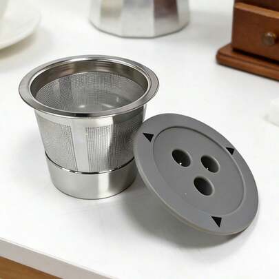 不锈钢可重复使用K杯，兼容咖啡机，可重复使用咖啡胶囊，适用于CFP201 CFP301的永久性可重复使用咖啡过滤器