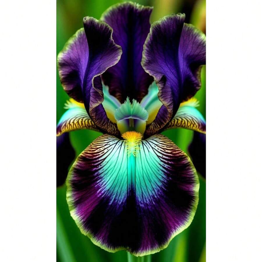 Fácil de plantar y florece durante todo el año 110Rare Iris, Gbari - Variante 1 - Ver 1