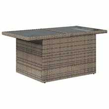 vidaXL Garten-Sofa-Set Mit Speicher 9 Pcs Grau Poly Rattan - 灰色 - 查看 6