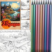 12/24 Metallic HB Colored Pencils - Dust-Free, 24/36 Oil-Based Colored Pencil Set (With Color Card) - Macaron And Morandi Color Series, Painting And Art Creation Supplies, Metallic Bright Colors, Art Supplies, Graffiti And DIY Handicrafts, School Supplies, Professional Painting Graffiti DIY Handicraft Tools - Multicolor - View 23