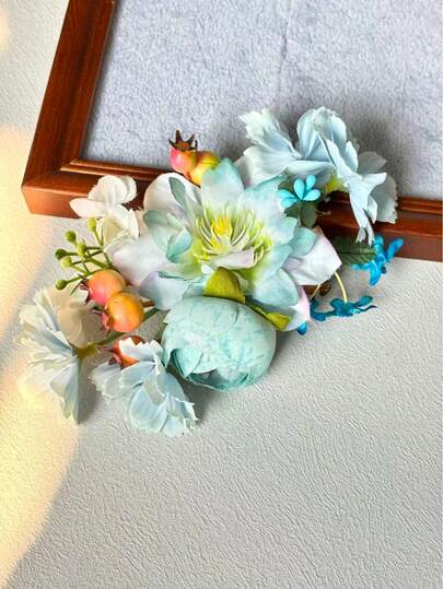 1 chiếc kẹp tóc hình hoa hồng, phụ kiện tóc phong cách Bohemian dành cho nữ, phù hợp cho đám cưới, kỳ nghỉ, đi biển và sử dụng hàng ngày.