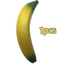 1/5个香蕉挤压玩具，有助于缓解压力、提高注意力，适合作为生日礼物、派对小礼物、最佳礼物、节日礼物、圣诞袜礼物、派对恶搞礼物 - 彩色 - 查看 9