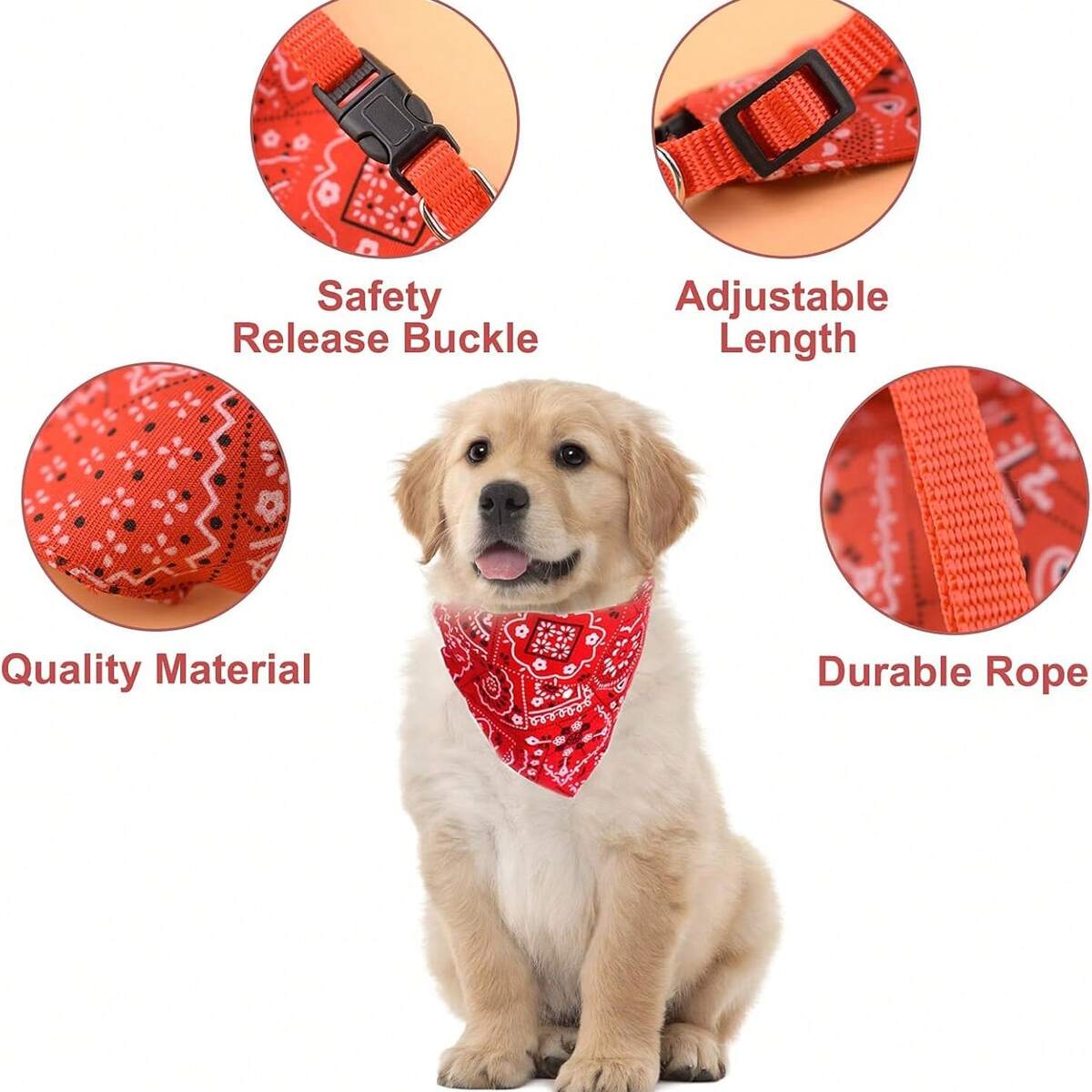 1/3 pièces Bandana réglable en triangle pour animaux de compagnie chien chat, foulard lavable, col, bavette décorative, convient pour les chats, les petits chiens, les chatons, les chiots, bandeau réglable 4