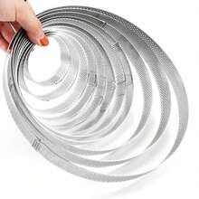 Vòng khuôn tart đục lỗ 5/6/7/8/9/10cm, vòng khuôn tart tròn chống dính bằng thép không gỉ 304, vòng khuôn bánh mousse, vòng khuôn bánh crumpet kim loại, khuôn bánh ngọt hình tròn, khuôn tartlet - Nhiều màu - Xem 5