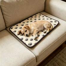 1pc Pet Dog Pee Pad, Waterproof Dog Training Pad, Anti-Slip, Highly Absorbent, Reusable And Machine Washable, Suitable For Floor, Sofa, Bed, Fence, Car, Fit For Small, Medium And Large Dogs & Cats - Apricot - View 2