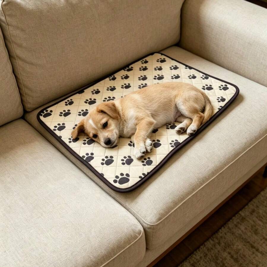 1pc Pet Dog Pee Pad, Waterproof Dog Training Pad, Anti-Slip, Highly Absorbent, Reusable And Machine Washable, Suitable For Floor, Sofa, Bed, Fence, Car, Fit For Small, Medium And Large Dogs & Cats